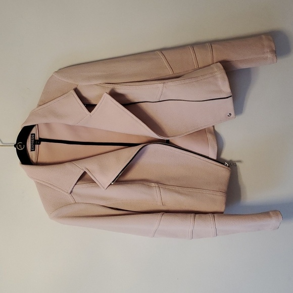 Express Pink Zip up Moto style Jacket - Picture 1 of 9